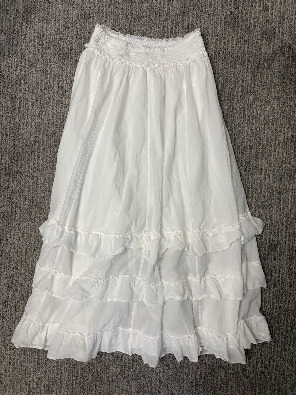 House of Harlow 1960 Boho White Maxi Skirt